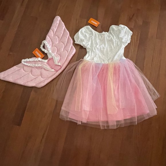 New Gymboree Girls Unicorn Tulle Dress Costume and Wings Size 10 - Picture 2 of 15